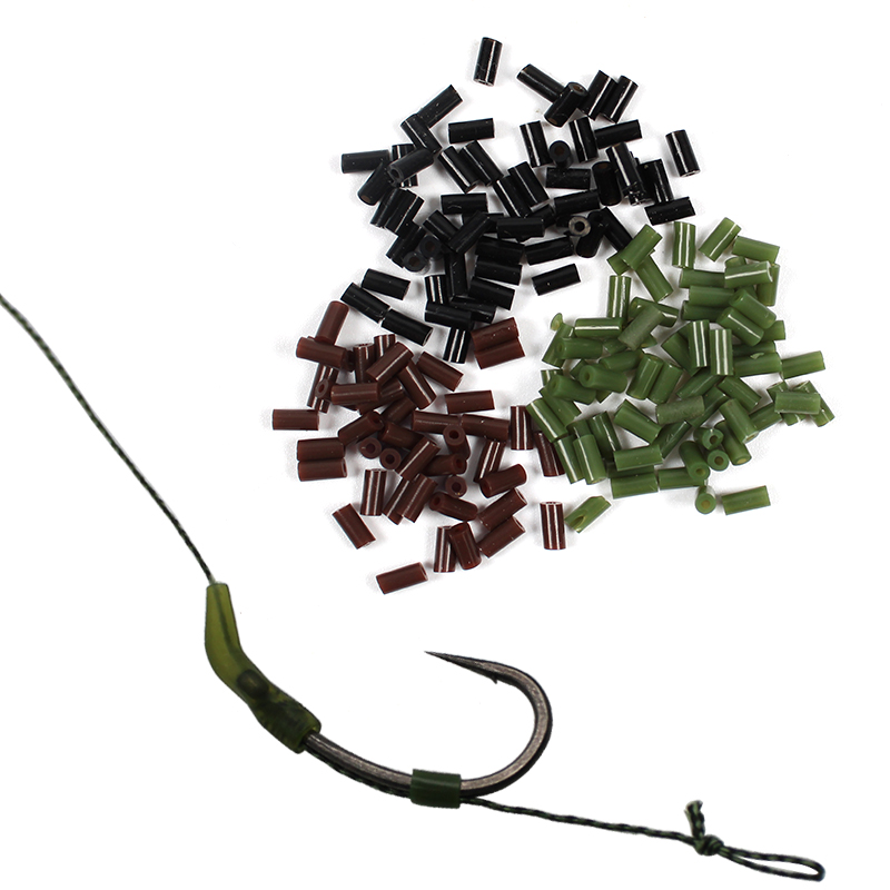 Fishing Hook Box - 200 teile/schachtel Angeln Silikon Haar Hülse