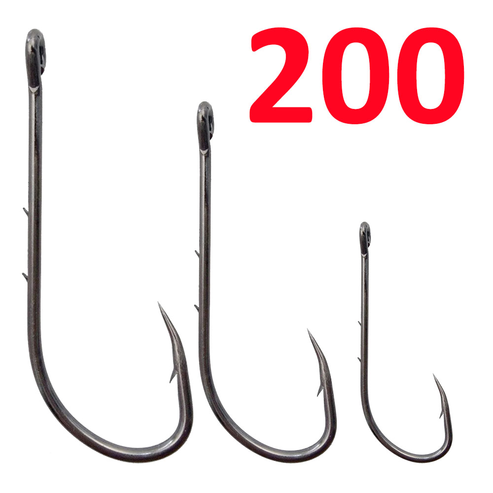 Fishing Hook Circle - 200 Stück Köderhalter Angelhaken Karpfen Angelhaken