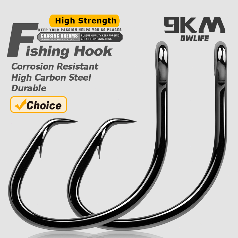 Fishing Hook Circle - 9 km Kreishaken, 25–50 Stück, Salzwasser-Angelhaken,