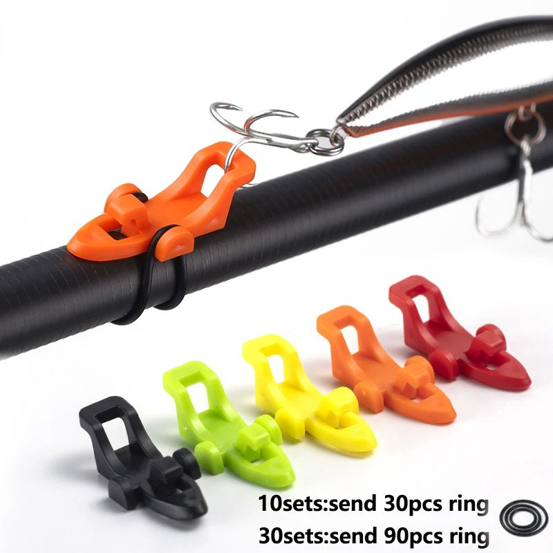 Fishing Hook Box - 1-10 Stück Angelruten-Hakenhalter Köderhalter Jig-Haken Sicherheitshalter