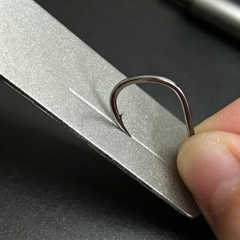 Fishing Hook Sharpener - Diamant-Angelhakenschärfer Tragbarer Schlüsselanhänger-Wetzstein Mini-Angelhakenschärfwerkzeug Outdoor-Angelzubehör