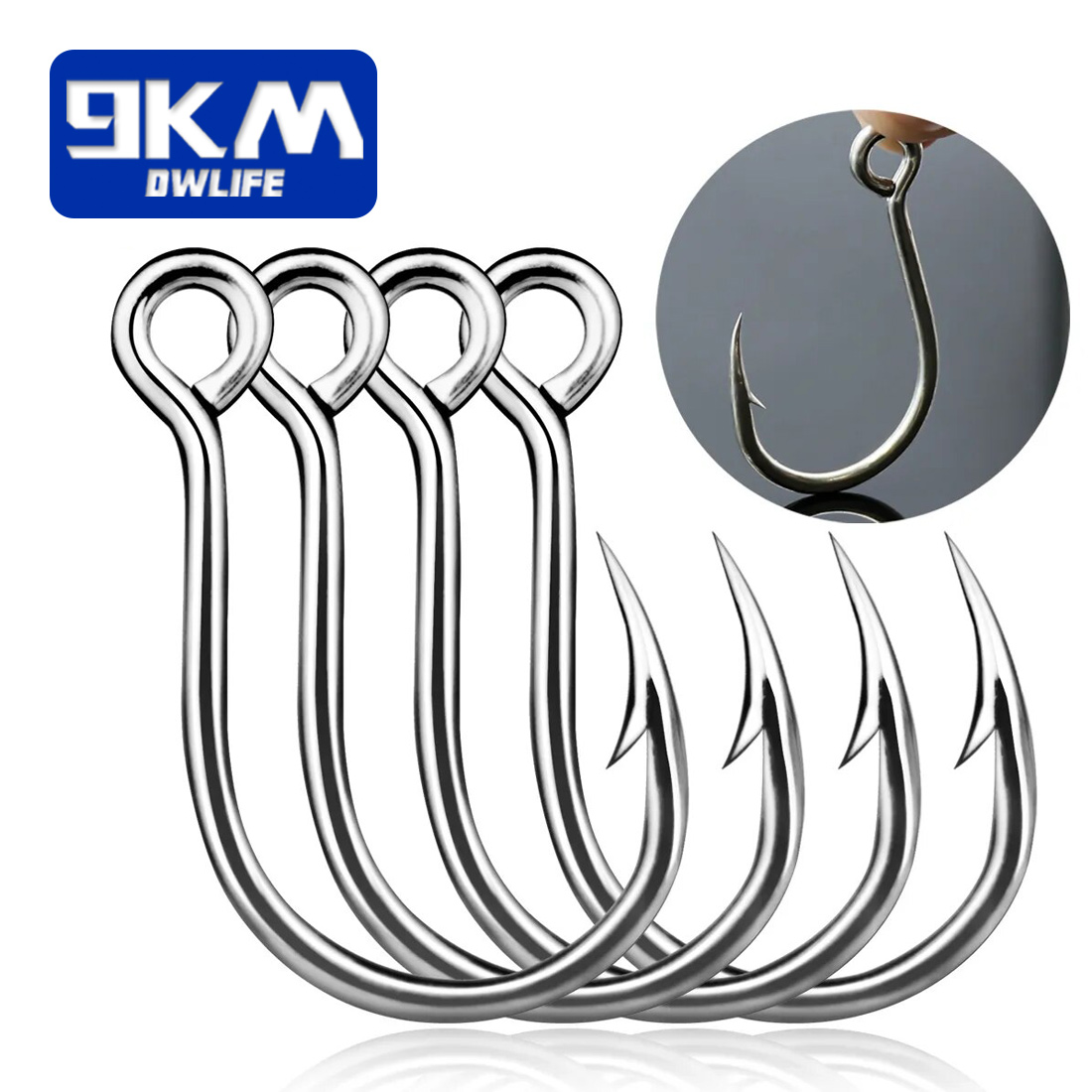Fishing Hook Barbless - 9KM Angelhaken 25Pcs Jig Haken Inline