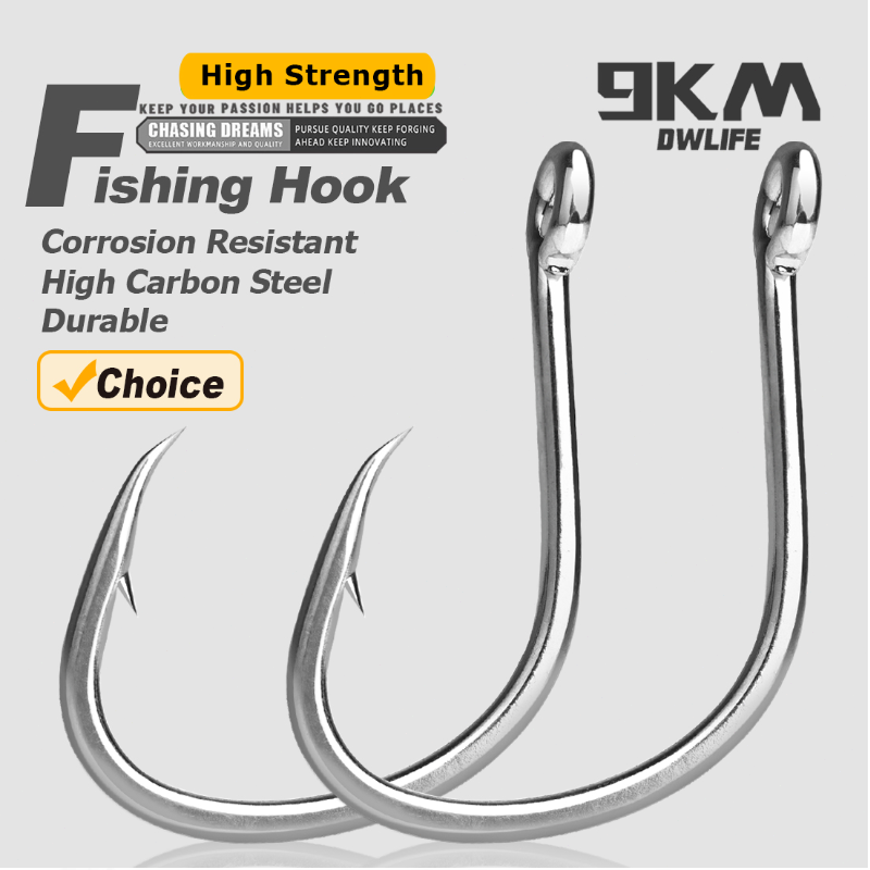 Fishing Hook Circle - 9 km Angelhaken, Salzwasser-Live-Köderhaken, 25–100 Stück,