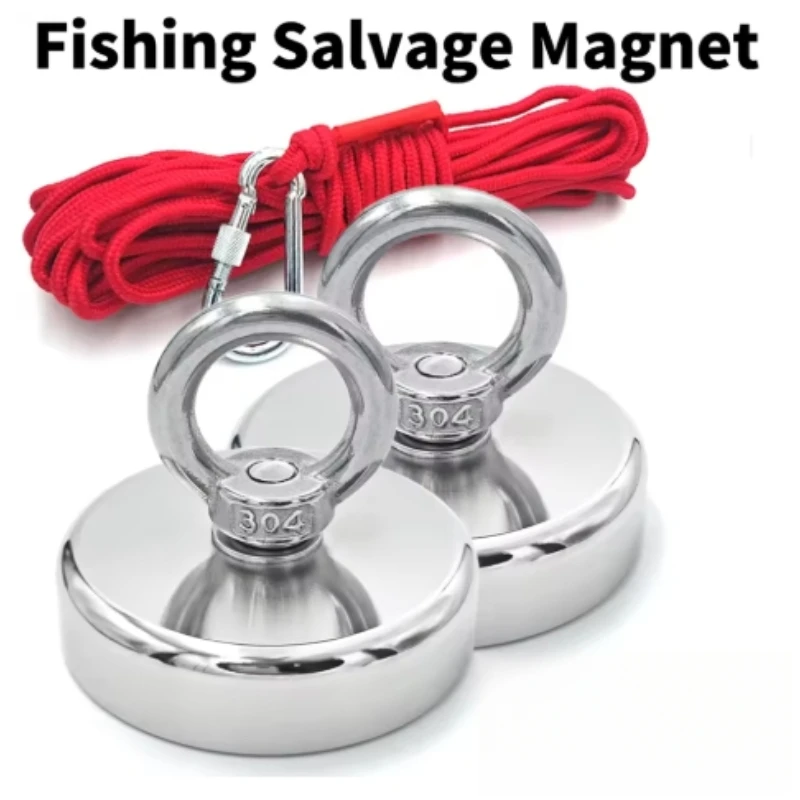Fishing Hook Stainless Steel - D16~D42mm Superstarker Neodym-Angelhaken N52 Hochleistungs-Seltenerd-Neodym mit
