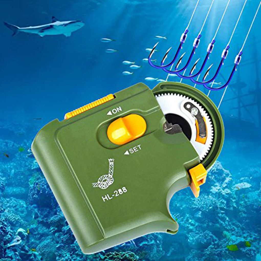 Fishing Hook Size - Angelhaken-Bindemaschine HL-288 Modell 3, hochwertiges Kunststoff-wasserdichtes