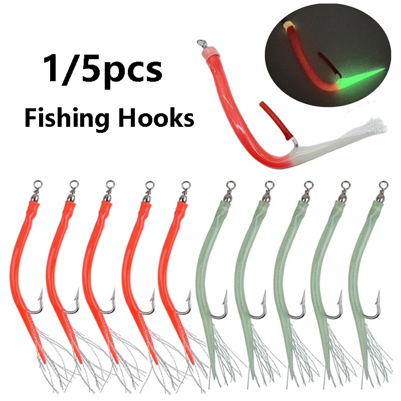1/5Pcs CodfishFishing Aal Rohr – Fishing Hook Offset Bewertung und Preis