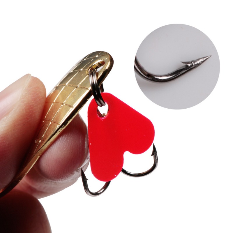 1PCS Metall Jigging Spinner Lö – Fishing Hook Treble Bewertung und Preis