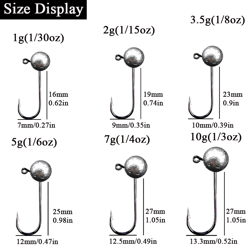 10 teile/los Jig Kopf Angelhak – Fishing Hook Offset Bewertung und Preis