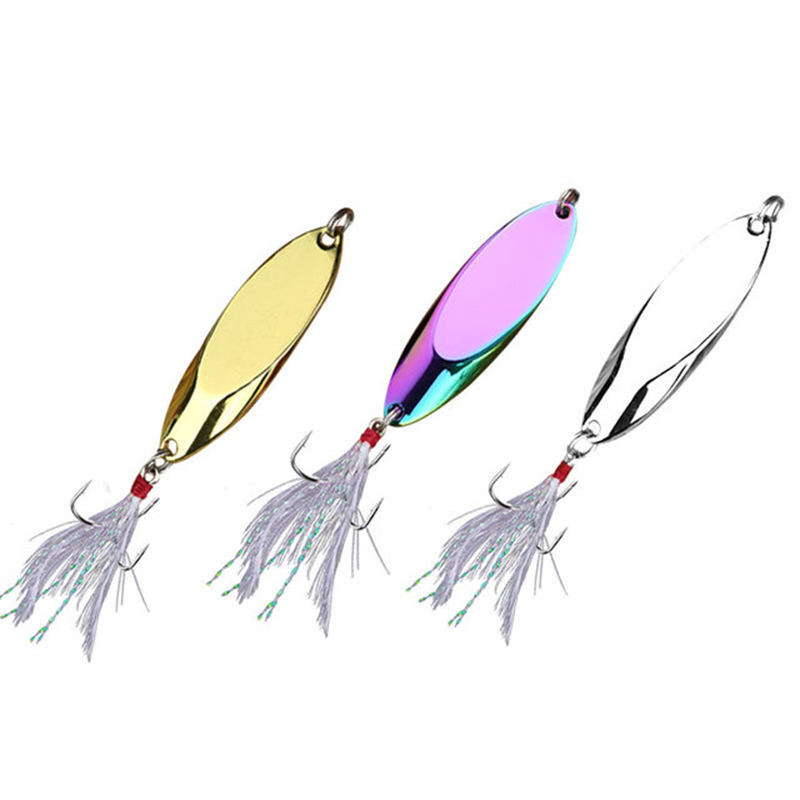 1pc 2,5g-35g Metall Löffel Köd – Fishing Hook Treble Bewertung und Preis