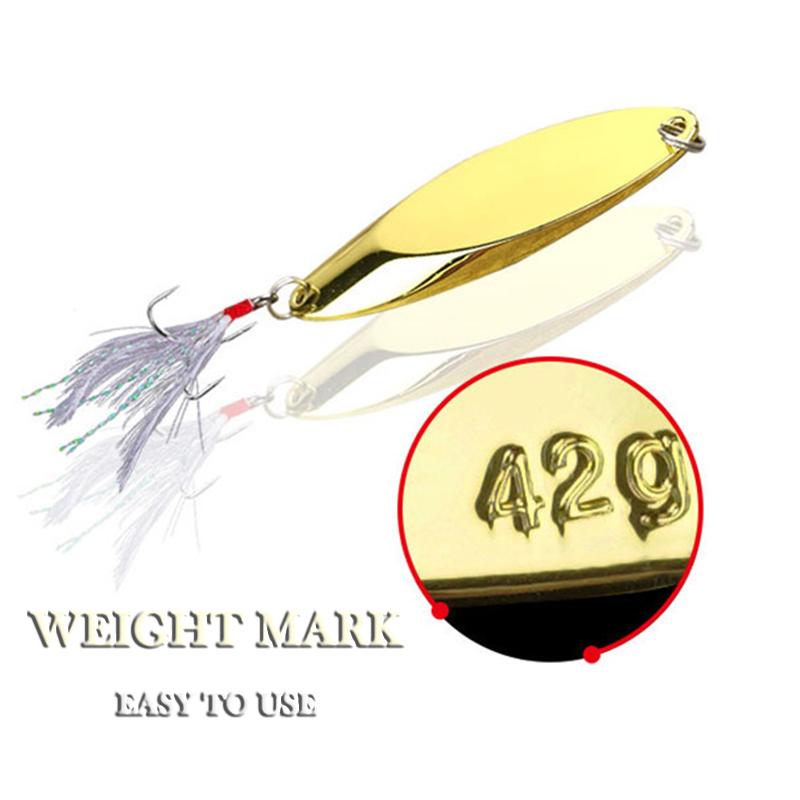 1pc 2,5g-35g Metall Löffel Köd – Fishing Hook Treble Bewertung und Preis