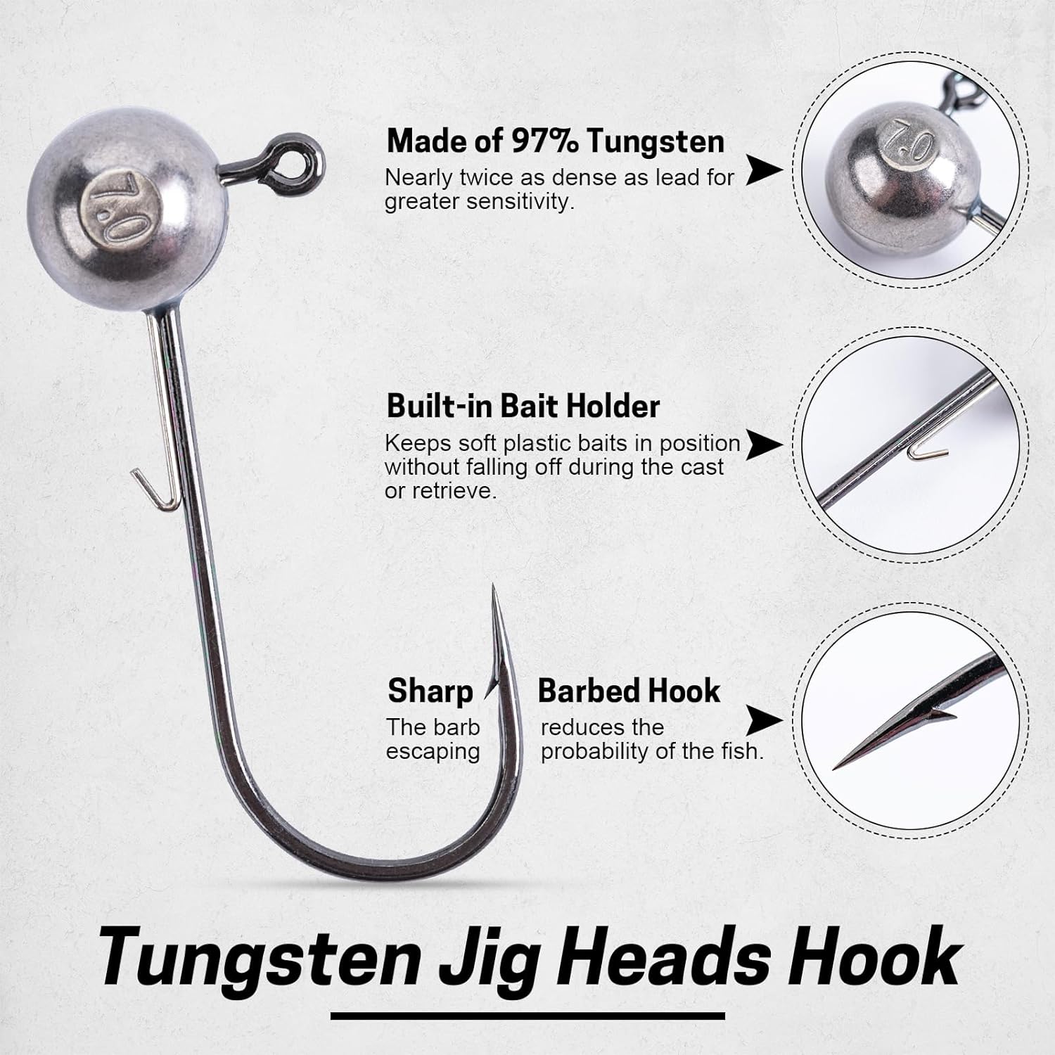 1,8g-28g 95% Solide Kurbel Jig – Fishing Hook Barbless Bewertung und Preis