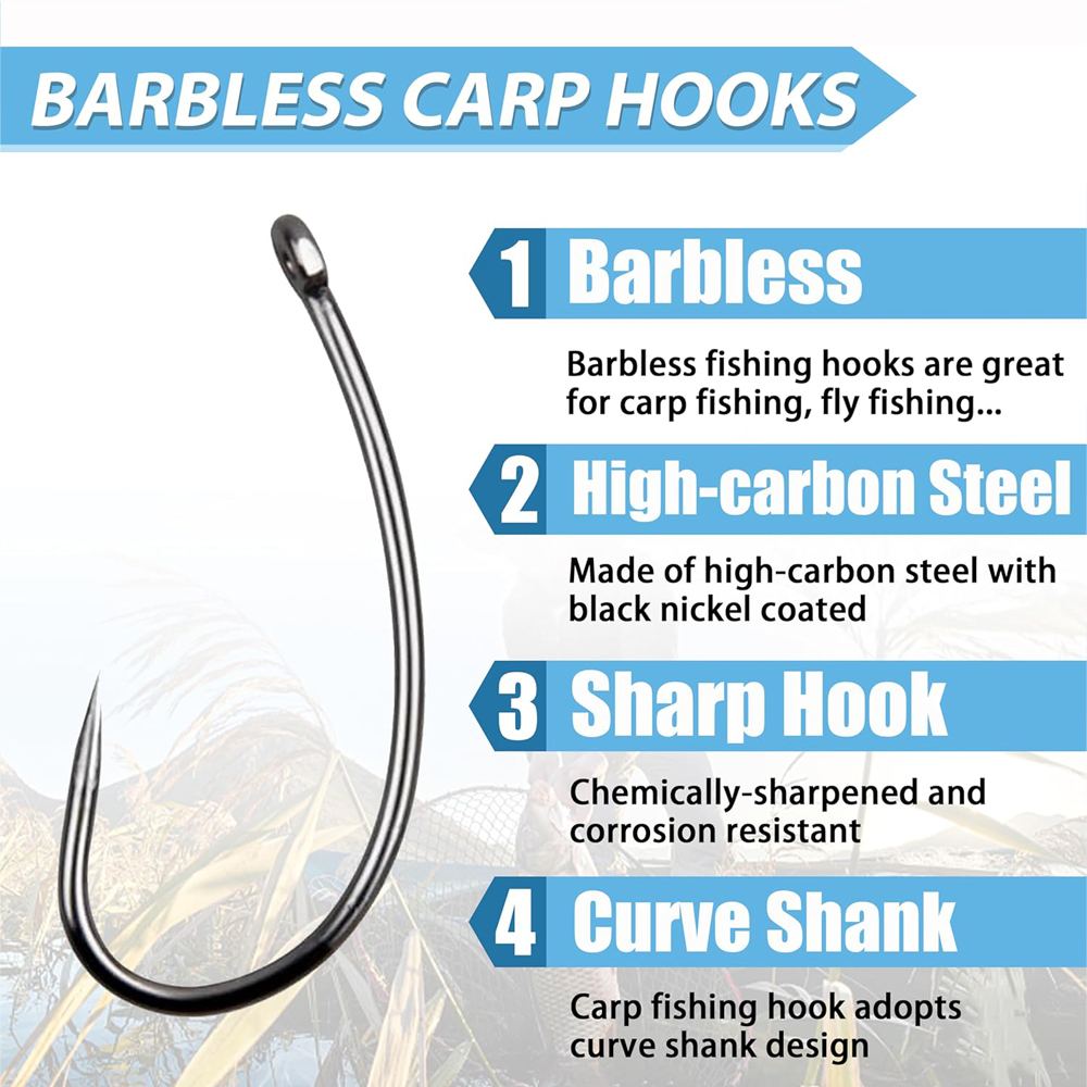 180 Stück Barbless Angelhaken  – Fishing Hook Circle Bewertung und Preis