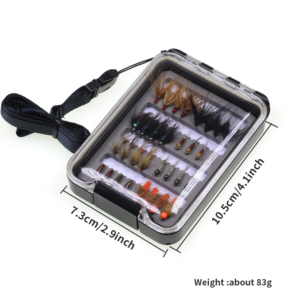 32-teiliges Nymphen-Fliegen-Se – Fishing Hook Barbless Bewertung und Preis
