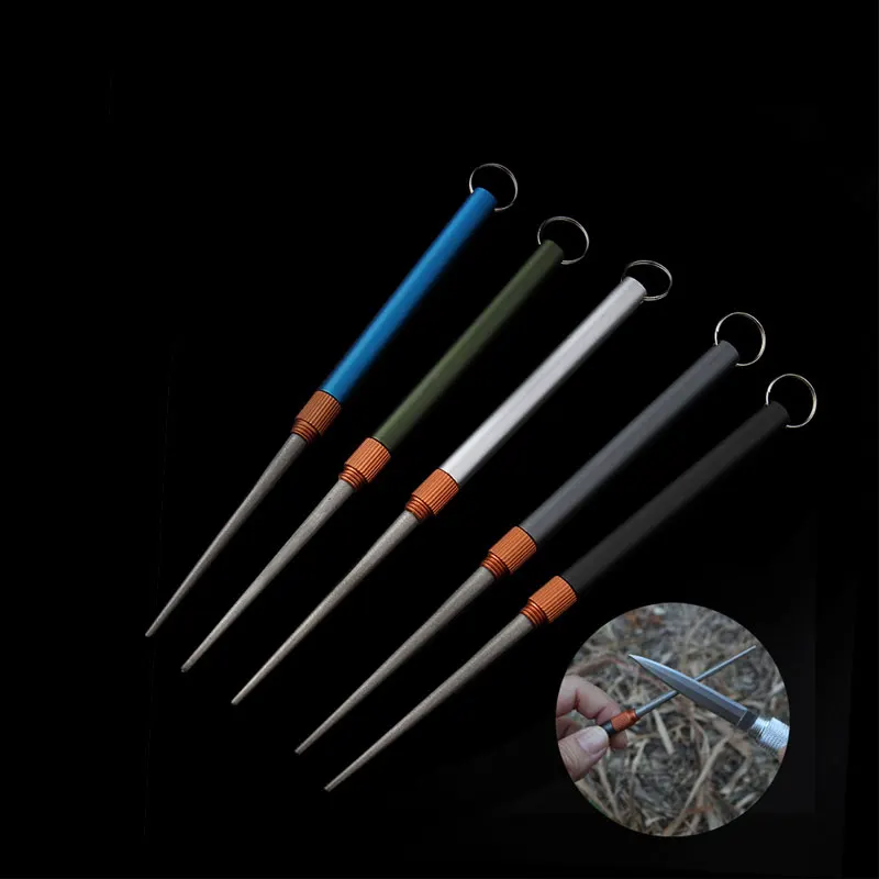 Outdoor Matte Mini EDC Messer  – Fishing Hook Sharpener Bewertung und Preis
