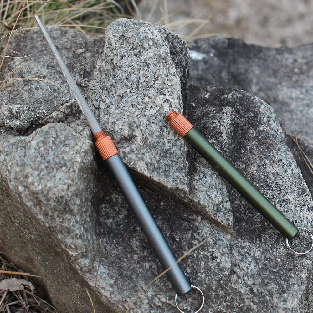 Outdoor Matte Mini EDC Messer  – Fishing Hook Sharpener Bewertung und Preis