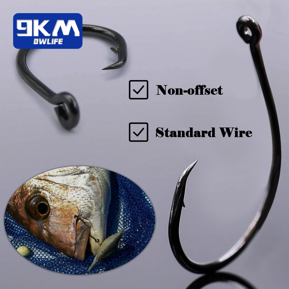 9KM 25-50 Stück Inline Wide Ga – Fishing Hook Circle Bewertung und Preis