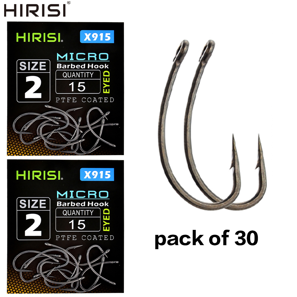 Hirisi 30x Karpfen Angelhaken  – Fishing Hook Barbless Bewertung und Preis