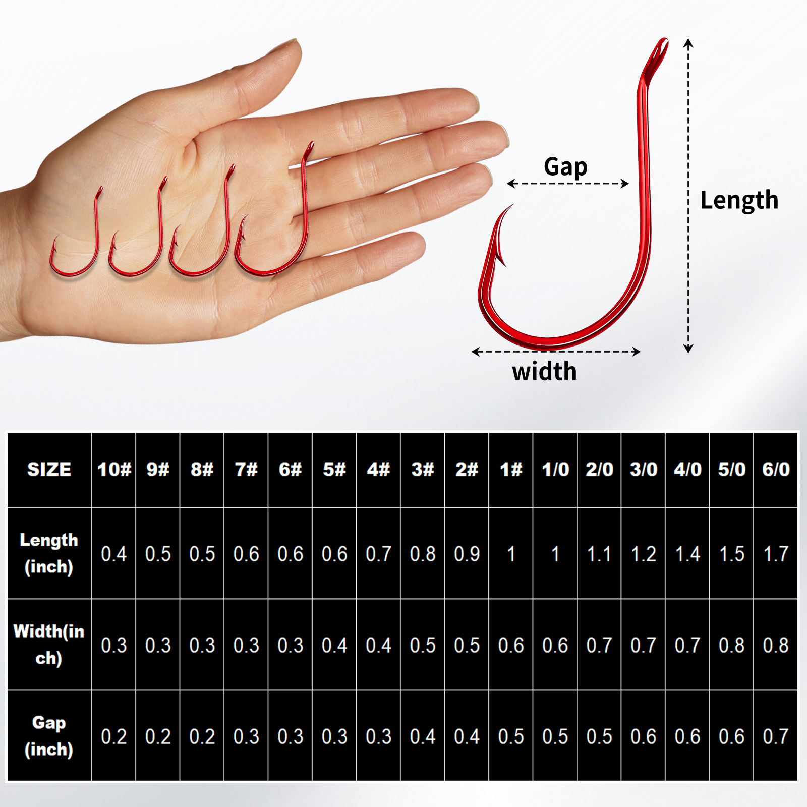 9 km 100 Stück Oktopus-Haken,  – Fishing Hook Circle Bewertung und Preis