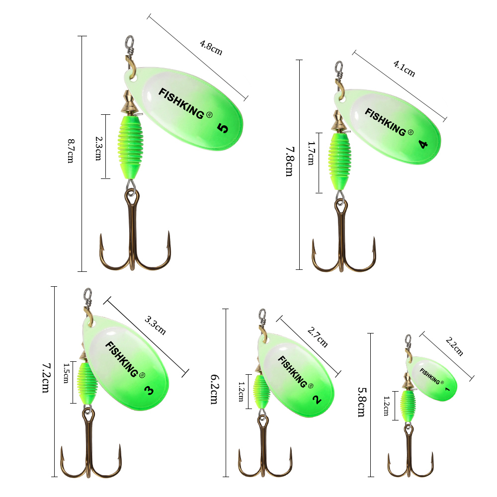 Metall Angeln Locken 4g 4,8g 7 – Fishing Hook Treble Bewertung und Preis