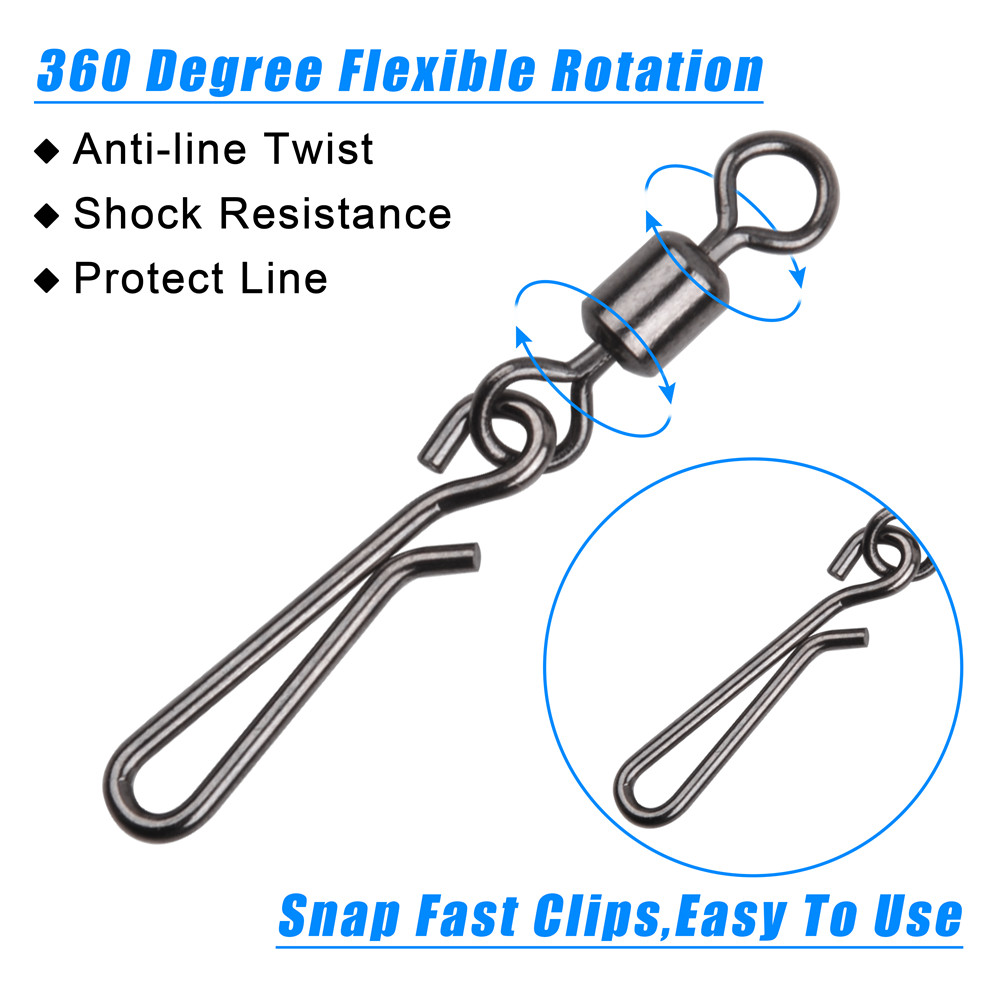 30 Stück Wirbel und Schnappver – Fishing Hook Stainless Steel Bewertung und Preis