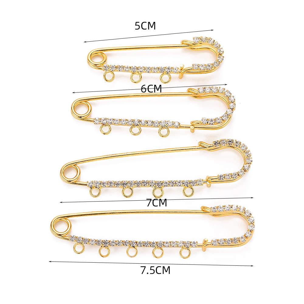 5 Stück Strass-Anstecknadeln,  – Fishing Hook Size Bewertung und Preis