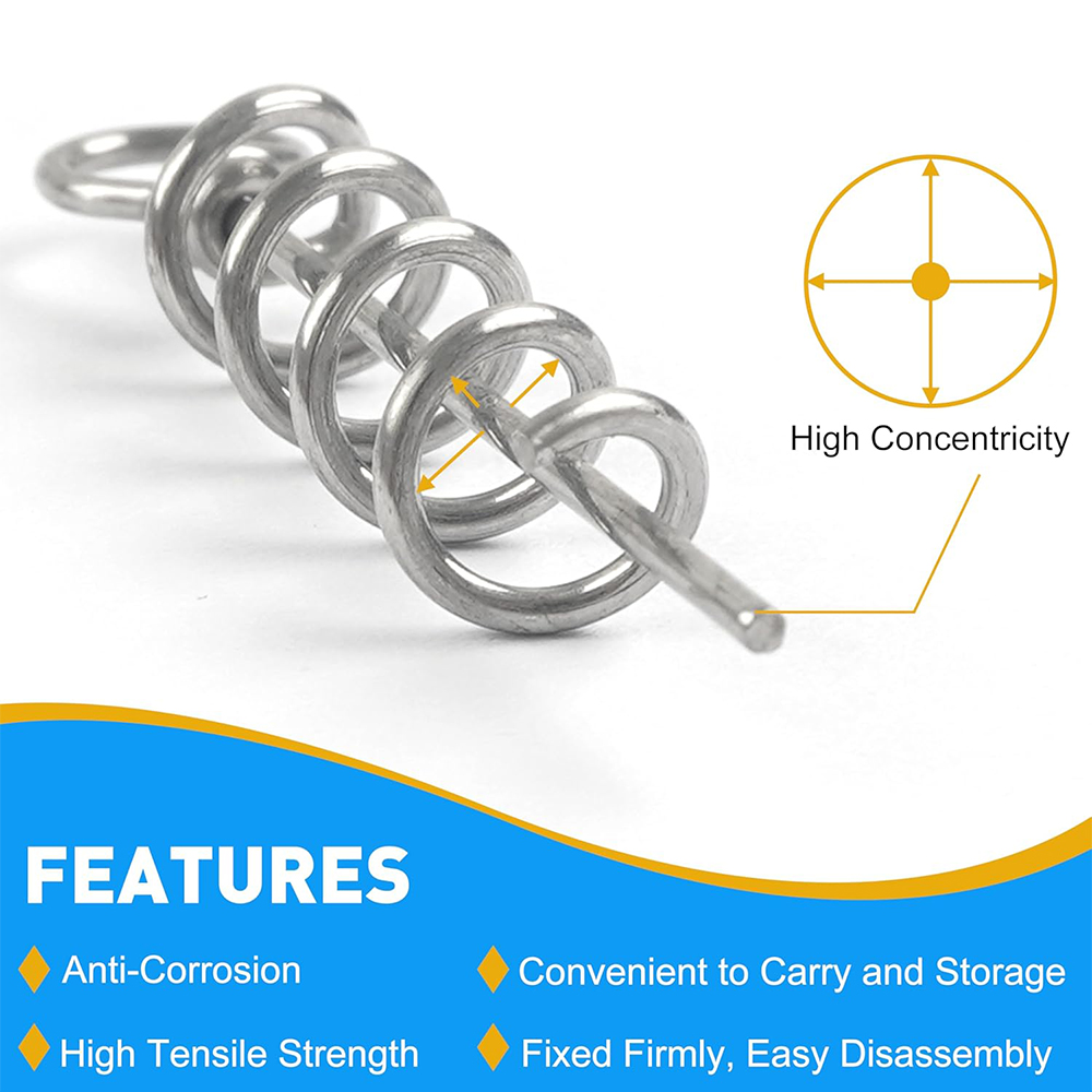 50Pcs Frühling Twist Lock Ange – Fishing Hook Box Bewertung und Preis