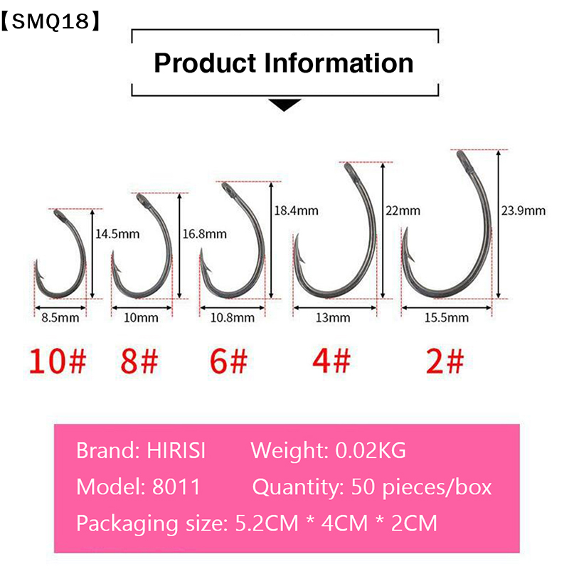Hirisi 50 Stück verpackte Hake – Fishing Hook Box Bewertung und Preis