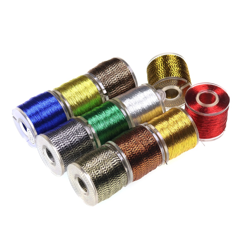 100 Yards Metallische Fäden fü – Fishing Hook Jig Bewertung und Preis