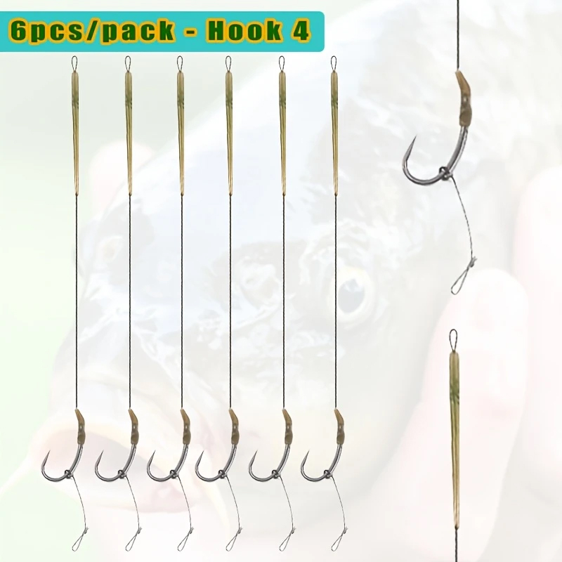 6 Stück fertig hergestellte Ha – Fishing Hook Size Bewertung und Preis
