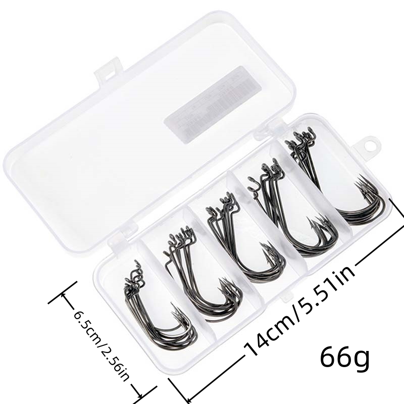 50 Stück/Box Hochkarbon-Stahl  – Fishing Hook Jig Bewertung und Preis
