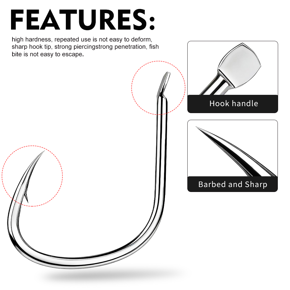 Proberos 20 Stück/Box Hochkarb – Fishing Hook Circle Bewertung und Preis