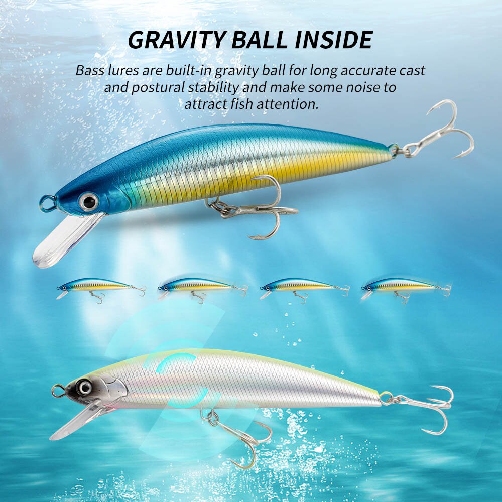 Angel köder sinkende Elritze 1 – Fishing Hook Treble Bewertung und Preis