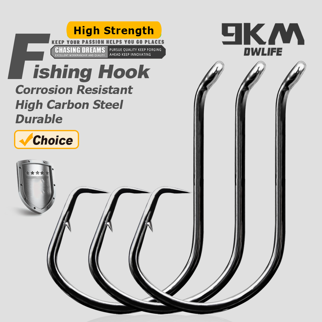 9KM Kreis Angelhaken 25 ~ 50Pc – Fishing Hook Barbless Bewertung und Preis