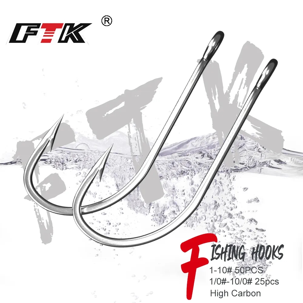 FTK Angelhaken 1-10 # 50 Stück – Fishing Hook Offset Bewertung und Preis