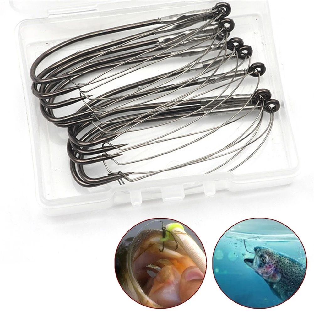 Angelzubehör Hochkarbon-Stahl  – Fishing Hook Weedless Bewertung und Preis