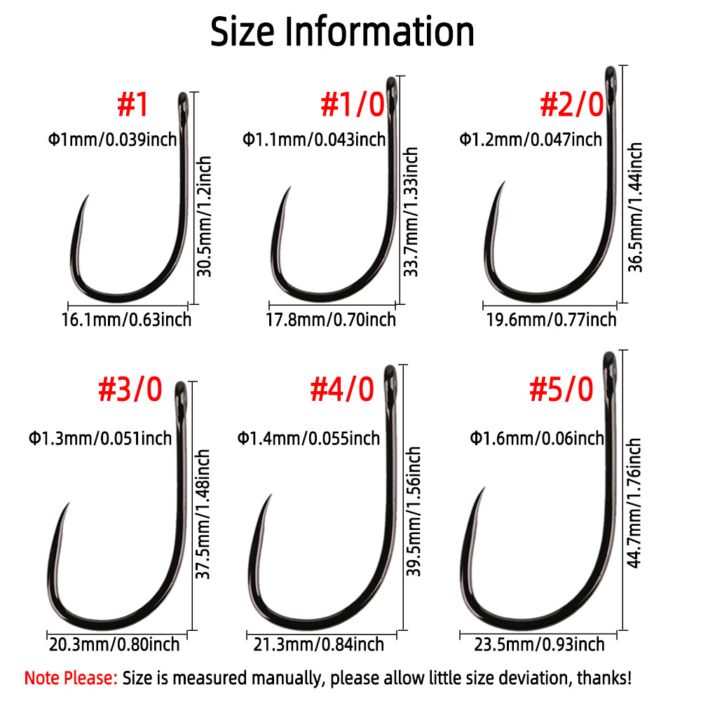 20 Stück # 1 1/0 2/0 3/0 4/0 5 – Fishing Hook Barbless Bewertung und Preis